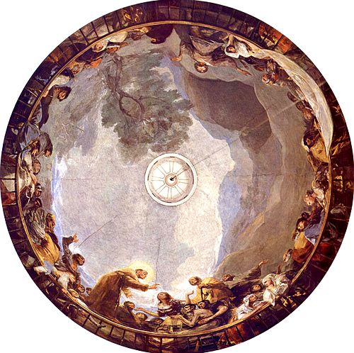 Scene from the life of Saint Anthony of Padua, 1798, Francisco de Goya