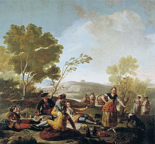 Le Goûter au bord du Manzanares, 1776, Francisco de Goya