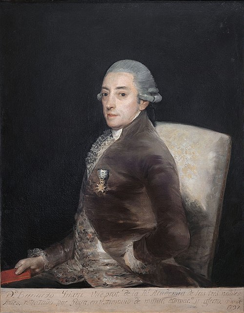 Portrait de Don Bernardo Iriarte, 1797, Francisco de Goya