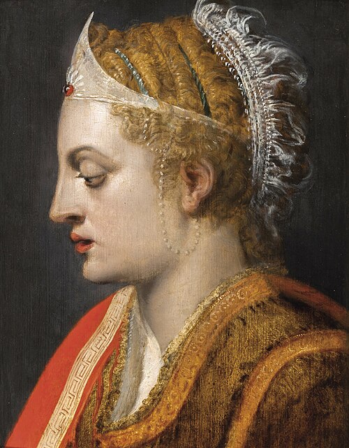 Woman in profile with diadem, 1550, Frans Floris I