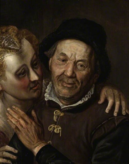 Couple embracing, 1569, Frans Floris I