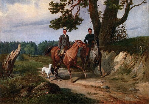 Na polowaniu, 1858, Feliks Sypniewski