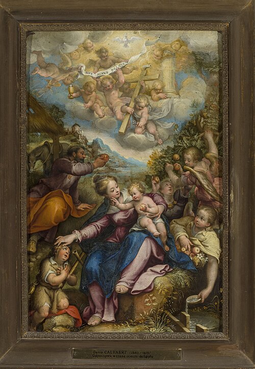 Rest during the flight to Egypt, 1595, Denis Calvaert