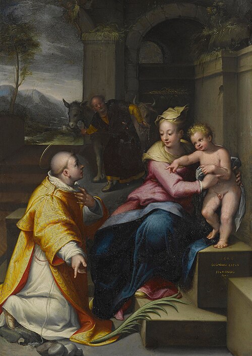 The Holy Family with Saint Stephen, 1596, Denis Calvaert