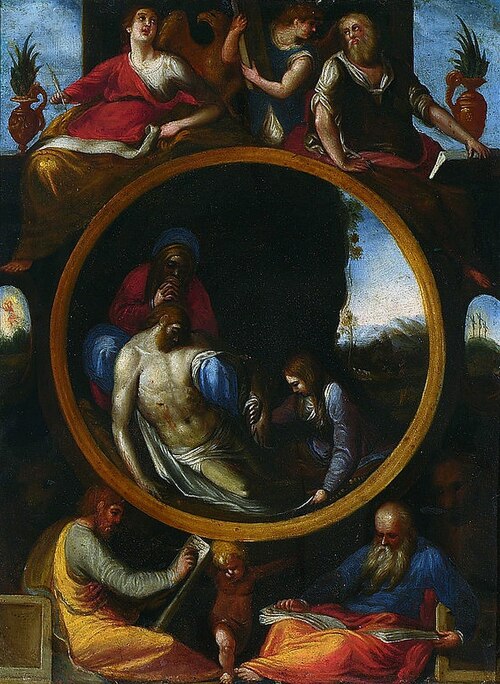 La lamentation sur le corps du Christ mort, 1700, Denis Calvaert