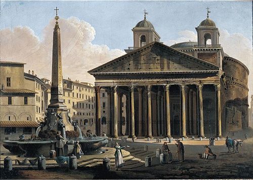 View of Pantheon, 1794, Ferdinando Partini
