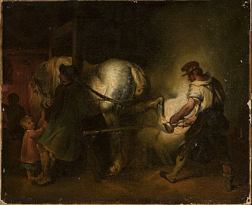 Flemish farrier, , Léon Cogniet