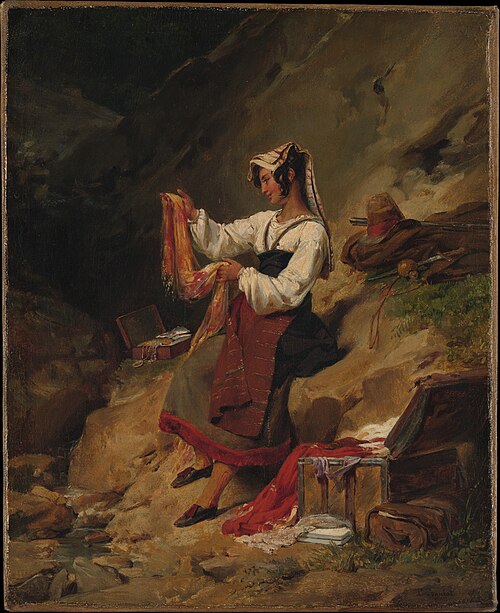 The Italian Brigand's Wife, 1825, Léon Cogniet