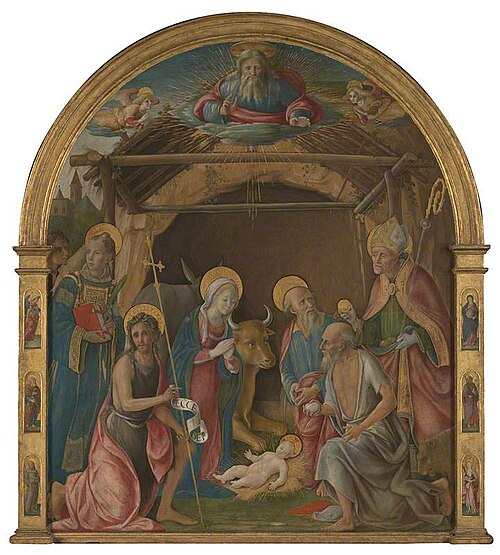 The Nativity with Saints, 1490, Pietro di Francesco degli Orioli