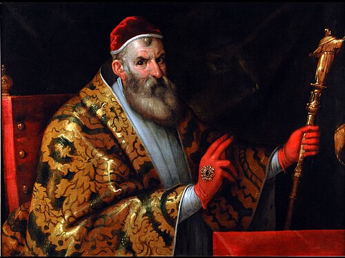 Portrait de Sixte V, 1587, Filippo Bellini