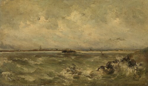 Seascape, 1878, Louis Artan de Saint-Martin
