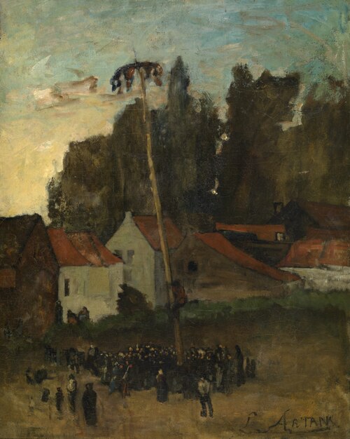 Climbing the Pole, , Louis Artan de Saint-Martin
