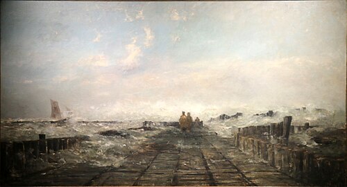 Le brise-lames, 1869, Louis Artan de Saint-Martin