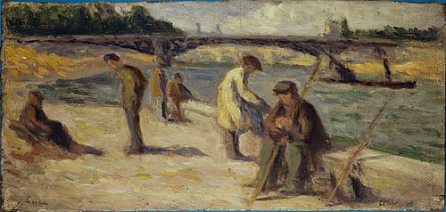 La berge du quai Malaquais, 1936, Maximilien Luce