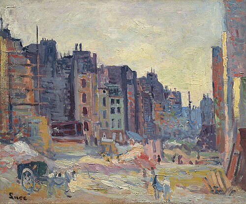 Paris, Le percement de la rue Réaumur, , Maximilien Luce