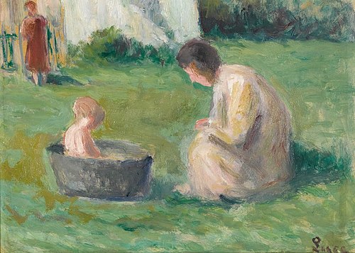 The Baby's Bath, , Maximilien Luce