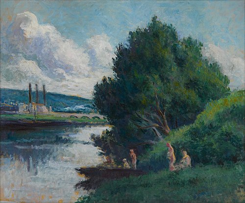 Bank of the Seine, , Maximilien Luce