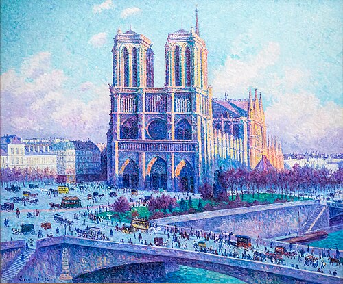Notre-Dame, vue du quai Saint-Michel, 1902, Maximilien Luce