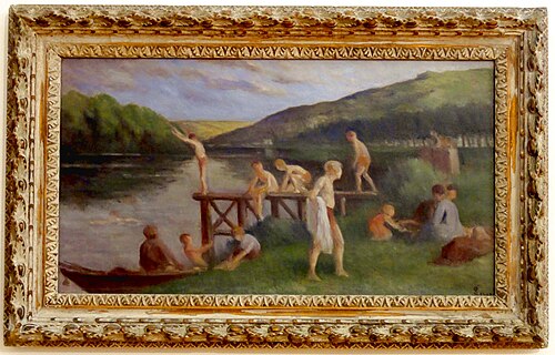 Rolleboise, la Baignade, 1920, Maximilien Luce