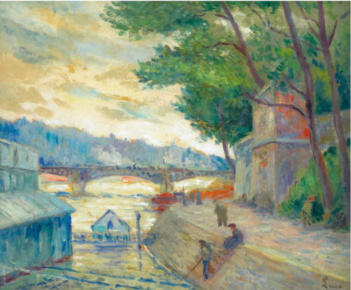 Au bord de la Seine, , Maximilien Luce
