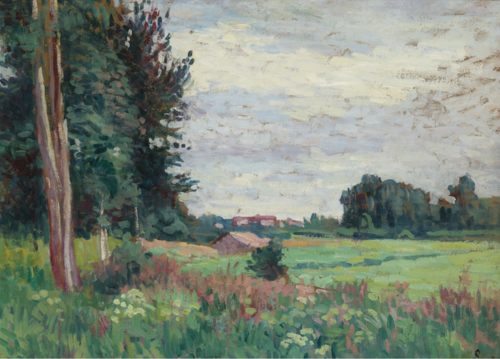 Vue de Méréville, , Maximilien Luce