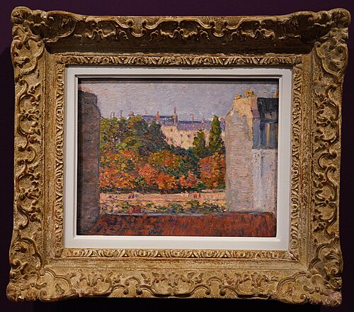 Jardin vu d'une fenêtre élevée, , Maximilien Luce