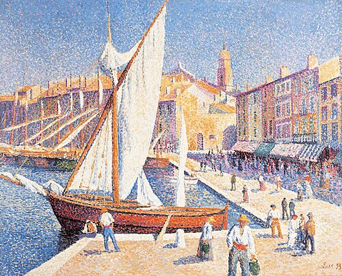 Le Port de Saint Tropez, 1893, Maximilien Luce