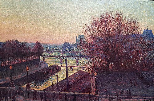Paris, vue de la Seine, la nuit, 1893, Maximilien Luce