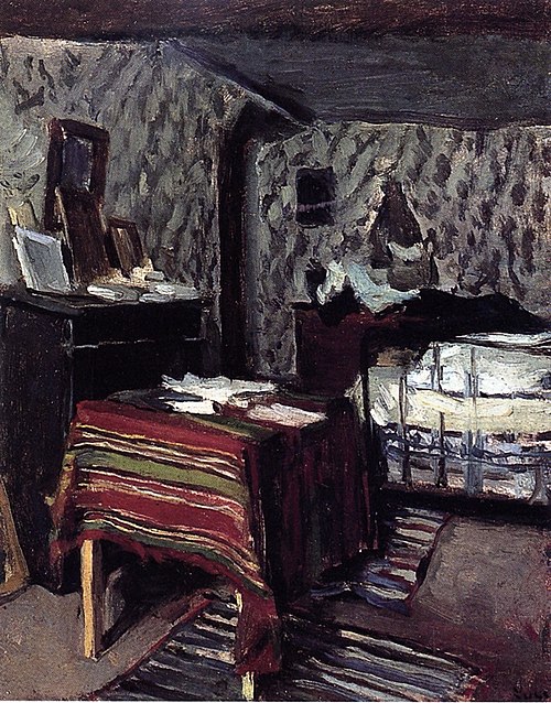 The Artist's Room, rue Lavin, 1878, Maximilien Luce