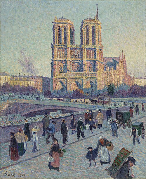 Le Quai Saint-Michel et Notre-Dame, 1901, Maximilien Luce