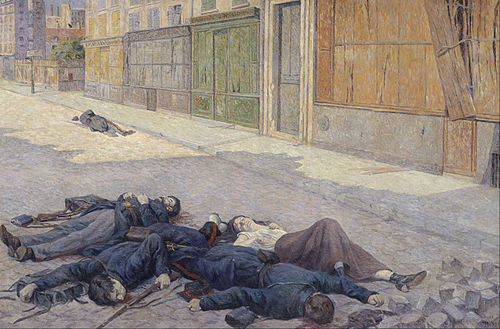 Une rue de Paris en mai 1871, 1903, Maximilien Luce