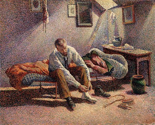 Matin. Intérieur, 1890, Maximilien Luce