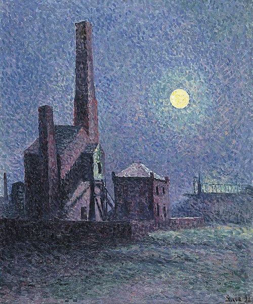 Factory in the Moonlight, , Maximilien Luce
