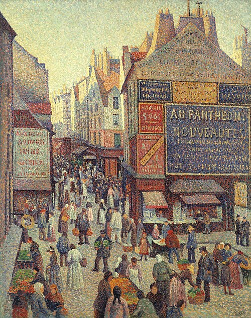 La Rue Mouffetard, 1889, Maximilien Luce