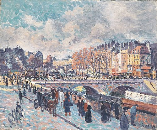 Seinequai in Paris, 1899, Maximilien Luce