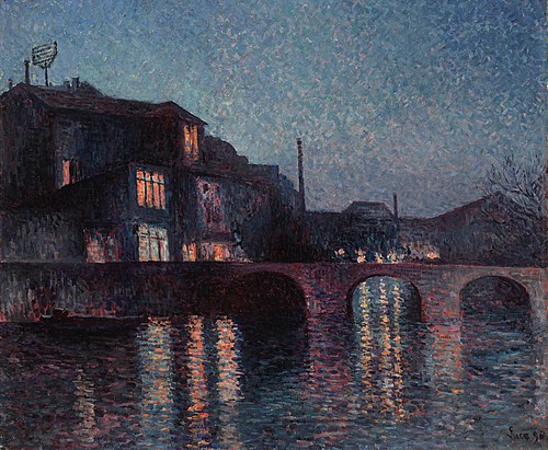 The River Sambre in Charleroi, 1896, Maximilien Luce
