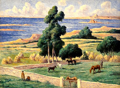 L'île à bois, Kermouster, Lézardrieux, 1914, Maximilien Luce