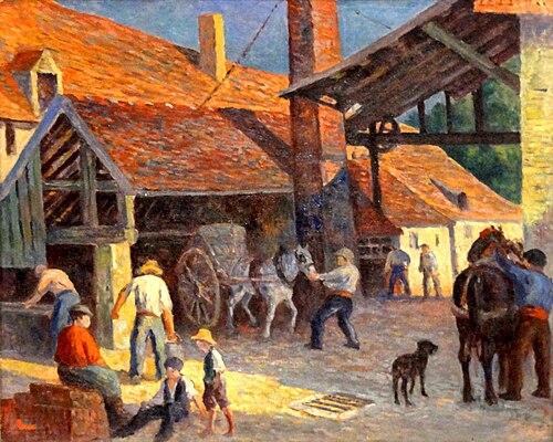 La Briqueterie, 1908, Maximilien Luce