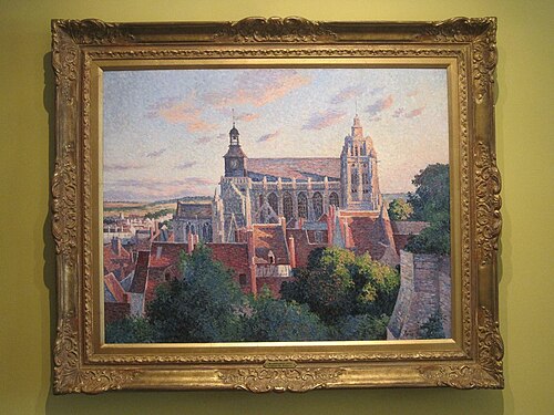 The Cathedral at Gisors, View of the Ramparts, 1898, Maximilien Luce