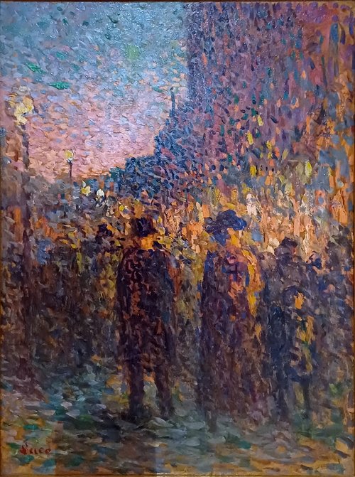 Paris, les boulevards, la nuit, 1893, Maximilien Luce