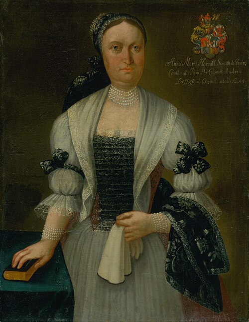 44-Year-Old Anna Maria Desséwffy née Horvath-Stančič, 1745, Ján Gottlieb Kramer