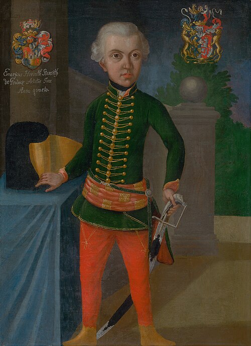Four-Year-Old Imrich Horváth-Stančič, 1740, Ján Gottlieb Kramer