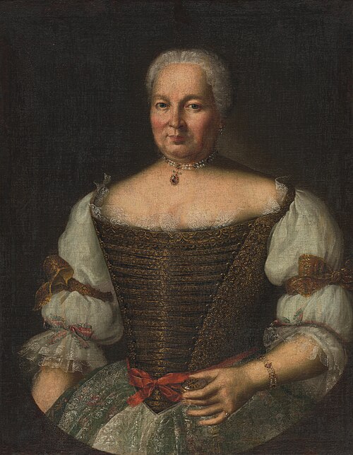 Portrét Kataríny Zmeškalovej, 1745, Ján Gottlieb Kramer