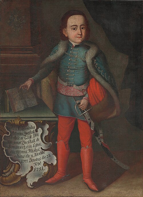 Portrét Antona Zmeškala, 1751, Ján Gottlieb Kramer