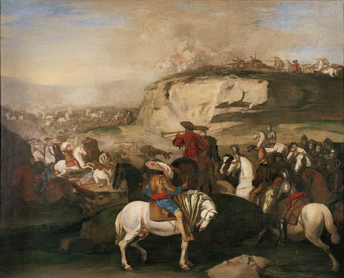 Scène de bataille, 1634, Aniello Falcone