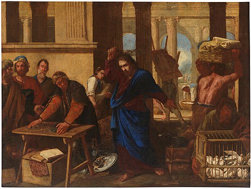 Casting the Money Changers out of the Temple, 1630, Aniello Falcone