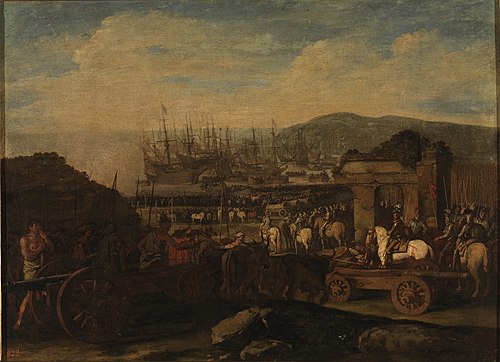 Embarco de tropas de artillería, 1601, Aniello Falcone