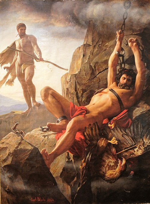 Prometheus' Liberation, 1864, Carl Heinrich Bloch