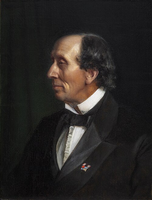 Portrait of Hans Christian Andersen, 1869, Carl Heinrich Bloch