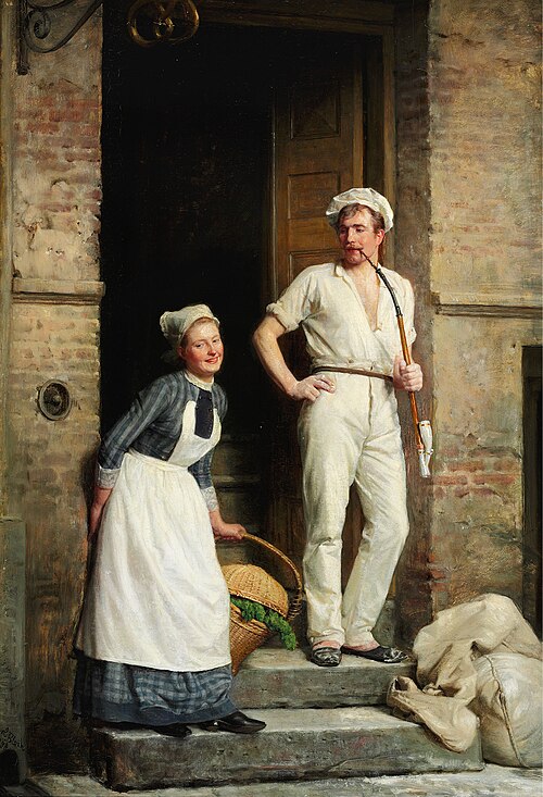 A young baker cooling down, 1888, Carl Heinrich Bloch